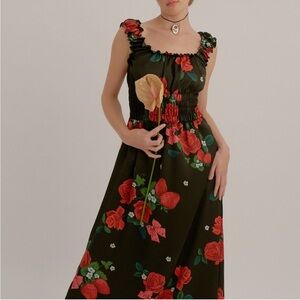 Lisa Says Gah Annie dress in rose party print